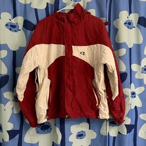 RED AND WHITE WINTER JACKET